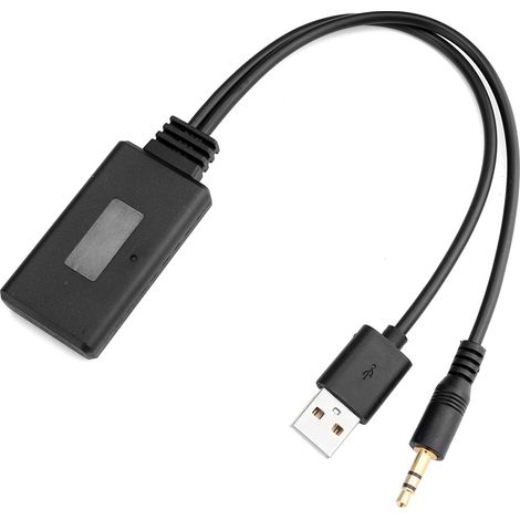Adaptateur 12 Pin AUX IN avec USB et Prise 3.5mm Compatible Bluetooth pour BMW E90 E91 E92 E93 (1/3)