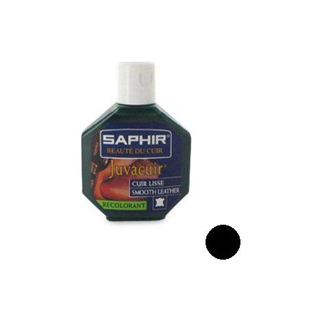 Recolorant Juvacuir cuir lisse noir 75ml – Recolorant fluide à base de cire d'abeille – Rénove et embellit blousons, maroquinerie, chaussures – Saphir (1/3)