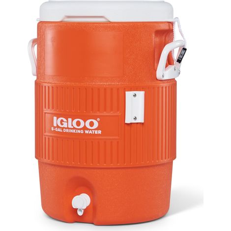 bidon de boisson 5 gallons, bidon d'eau isolé avec robinet, environ 18,9 L, récipient à boisson, distributeur de boisson pour le camping, le sport et les loisirs (1/5)