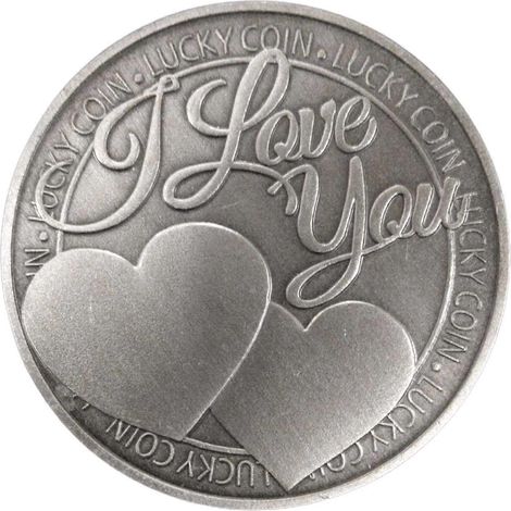 Gedenkmünze „Liebe“ – Metallkunst – Sammlerstück – Ornament – Dekorationsartikel