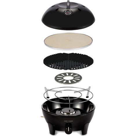 Cadac Glamp Chef 40 BBQ / Pizza Stone 30mbar Gasgrill Campinggrill ø 40 cm 5610C-35-04-EF