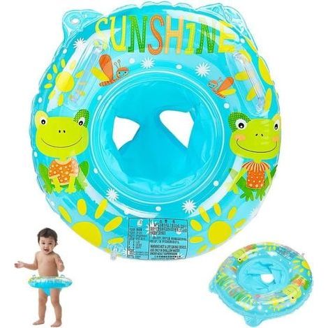 (Blue Frog) Babyschwimmring, Babyschwimmsitz, Babyschwimmhilfe für Kinder von 6-36 Monaten (Blue Frog) (1/4)