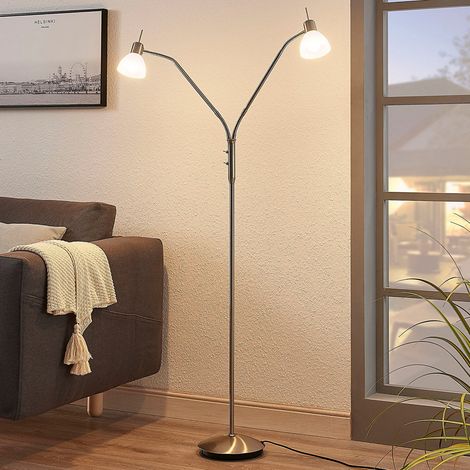 [GEBRAUCHT] B-Ware Stehlampe Stehleuchte Lindby Gwendolin Glas Verstellbar Leselampe