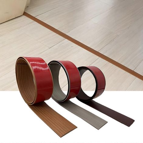 7,6 cm breites Übergangsprofil aus gelber Eiche, selbstklebend, aus PVC, für Laminat- und Vinylböden (1/5)