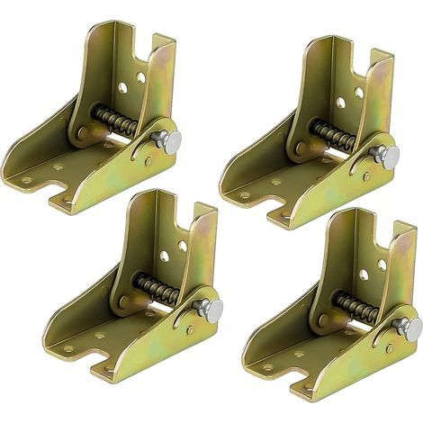Pièces Pied Table Rabattable Charnières Autobloquantes Accessoires pour Jambes Et Gousset Pied de Table Reglable établi Pliant Ferrure D'assemblage avec 36 Vis (1/5)