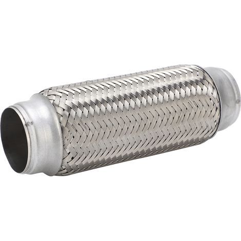 2x8,0 Zoll (ca. 20,3 cm) geflochtener, flexibler Auspuffschlauch für Autos, Faltenbalg, Edelstahl-Partikelfilter, Reparatur/Ersatz (1/5)