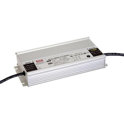 Mean Well HLG-480H-36AB Driver de LED à tension constante 478.8 W 6.6 - 13.3 A 30.6 - 37.8 V/DC dimmable, fonction dimmeur 3 en 1, réglable, circuit Q923142 (1/2)