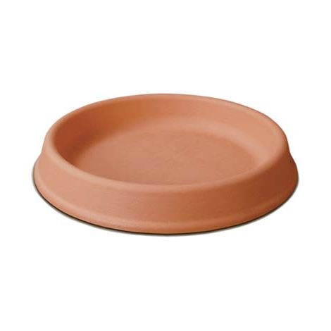 SOTTOVASO TONDO POTTERY COLLECTION GDM - RESINA TERRACOTTA CM 43,0 H.CM 5,8 X VASO CM 50- 2 pezzi