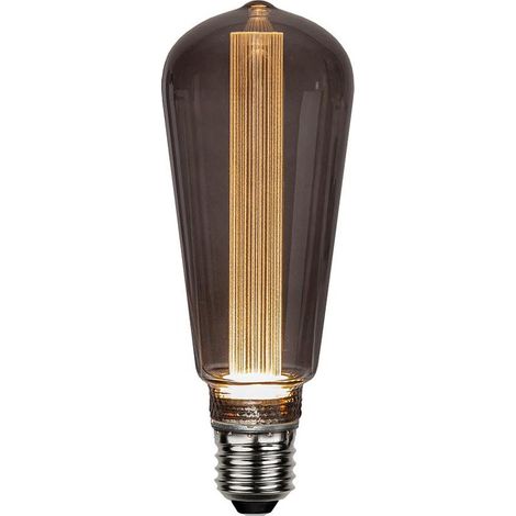 Ampoule décorative LED 'Decoled New Generation Classic Mood', E27, forme Edison, gris fumé, H 16,4 cm (1/4)