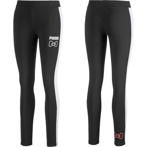 Leggings deportivos Puma para mujer, color negro, con estampado de Hello Kitty (597140, 01 XS) (1/4)