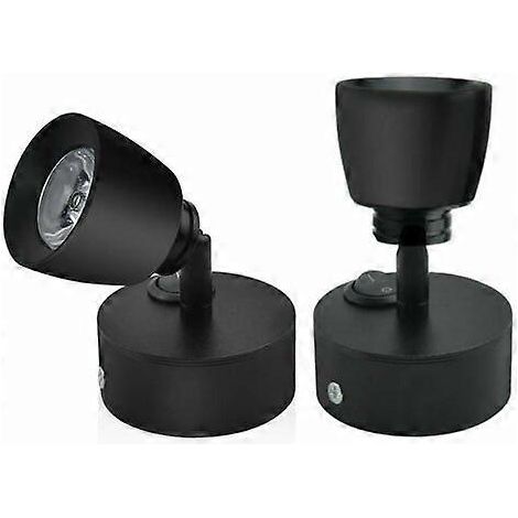2 pièces 12V Lampe de Lecture LED 3W Lampe Noire Applique Murale Intrieure avec Interrupteur 180 Flexible RV clairage pour B (1/5)