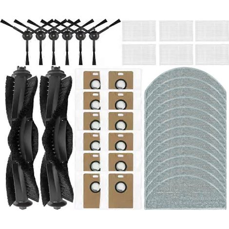 38-teiliges Zubehör für die Staubsauger Lydsto R1 Edge / R1D Edge, MiWhole M9 Lite und Roidmi Eve Rook: Bürste, Tuch, Filter und Staubbeutel.