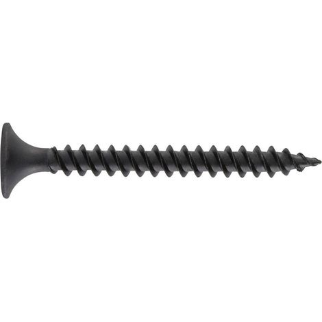 Vis autotaraudeuse pour plaque de plâtre Tête de trompette 3,5X35 Phosphaté Noir Cons. (1/3)