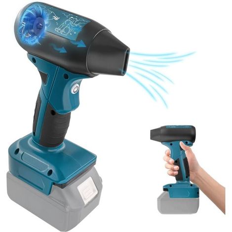 Mini ventilateur turbo portable pour batterie Makita 18V, ventilateur portable sans fil haute vitesse à 4 vitesses (sans piles) (1/5)