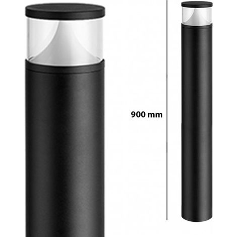 Pilier LED Extérieur Rond Transparent - 12 W - IP 65 - 900 mm - DeliTech®