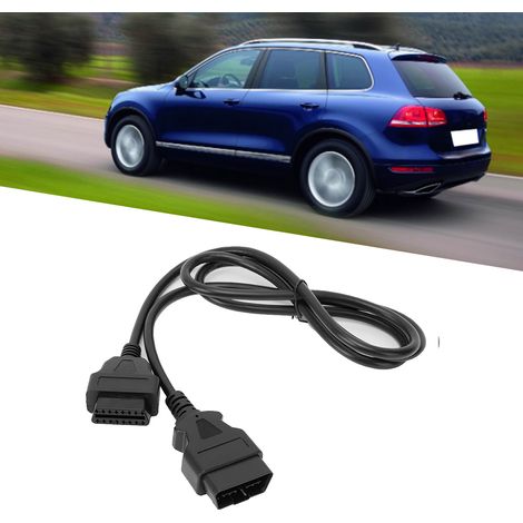 Câble adaptateur de diagnostic automobile 16 broches pour connecteur OBD mâle-femelle Elm327, rallonge de 1,5 m / 4,9 pi (1/5)