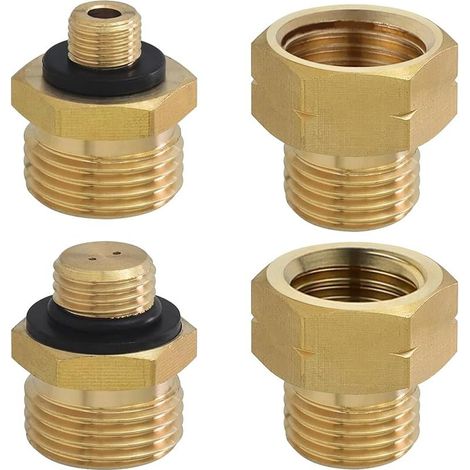 4 Pièces Adaptateur Bouteille Gaz - Adaptateur Camping Gaz, Adaptateur Gaz Europe N ° 1-4 (1/5)