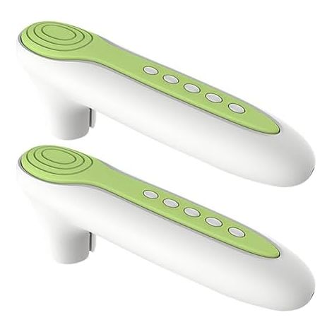 CSPARKV 2 Stück Silikon-Türgriff-Handschuhüberzüge, eine wunderbare Lösung, um Ihren Türgriff vor Kollisionen und statischer Elektrizität zu schützen (Farbe: Grün) (1/3)