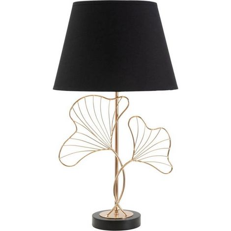 Lampada da tavolo in metallo con paralume Leaves (1/5)