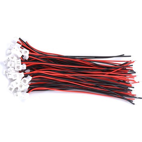 20 Stück Micro JST 1,25 mm 2-polige Steckverbinder (männlich/weiblich) und Kabel (2-polig) (1/5)