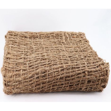 Aquagart – Tapis anti-érosion 7 m x 1,20 m – Tissu en jute 500 g/m² – Protection pour bassin – Stabilisation des berges et des talus (1/5)