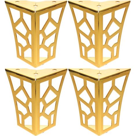 Se incluyen cuatro patas huecas para muebles que pueden utilizarse como piezas de repuesto para tocadores, bancos, sillas, etc. (1/5)