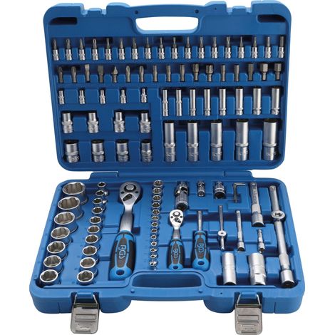 Coffret de Douilles à profil ondulé 6,3 mm (1/4") / 12,5 mm (1/2") 108 pièces BGS