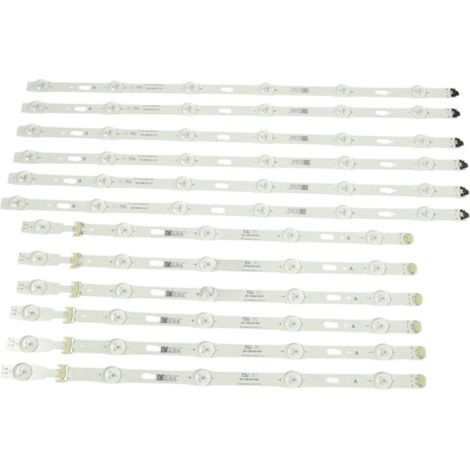 Kit barre de LED pour dalle 48" – 12 barres LED – Fiche mâle/femelle 2 pôles – Compatible Samsung UE48JU6000KXZF – Q469821