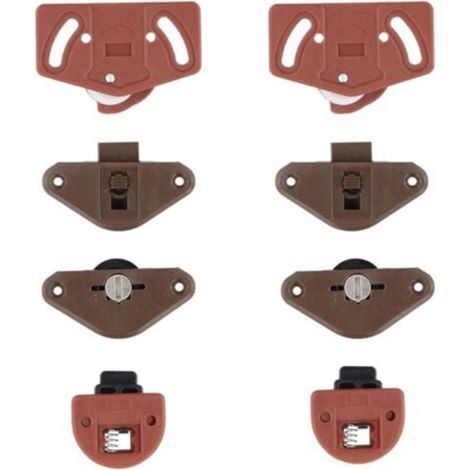 4 Paires Roue de Placard Porte Coulissante Garniture pour Porte Coulissante Guide Roulettes De Porte Coulissante Armoire Garde-robe Roue Guide Poulie Pièces de Porte Coulissantes
