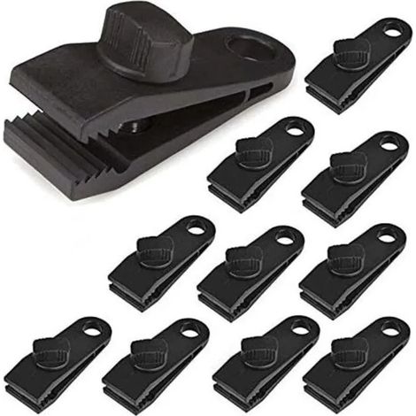 12 Pcs Lot de Clips de Fixation pour Bâche, Auvents, Camping, Caravane, Couvertures de Voiture (1/5)