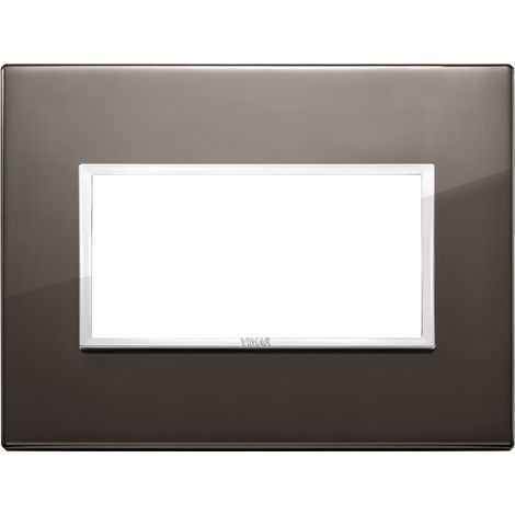Placca 4M nero zaffiro Vimar Eikon Evo 21654.06