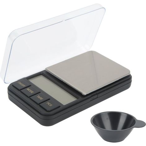 Balance électronique numérique, charge maximale de 200 g, écran LCD rétroéclairé bleu, affichage au 0,01 g, balance de poche portable pour bijoux avec compartiment-AquaForge