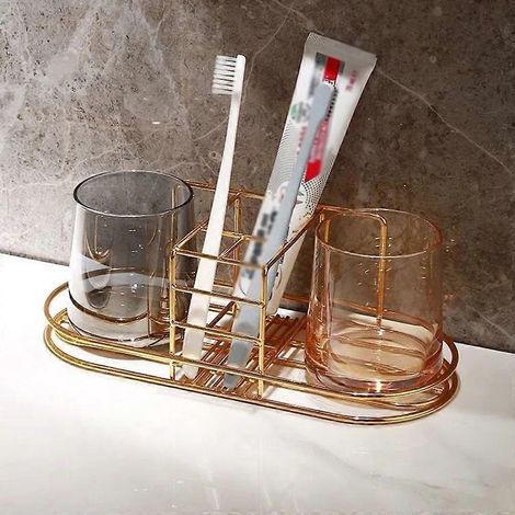 Support mural pour brosse à dents, pot de dentifrice, boule de bain et savon. (1/4)
