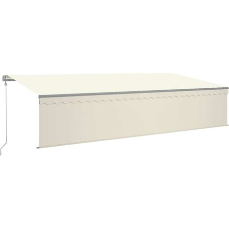 Maison Exclusive - Tenda da Sole Retrattile Automatica con Parasole 6x3 m Crema
