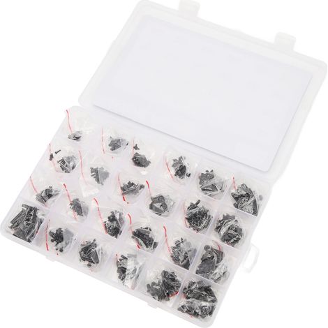 720-teiliges Laptop-Ersatzschrauben-Sortiment, schwarzes Notebook-Computer-Reparatur-Schrauben-Set aus Kohlenstoffstahl (1/5)