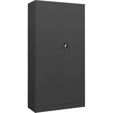 Armoire à casiers Anthracite 90x40x180 Acier (1/5)