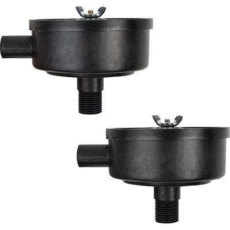 Lntyq Filtre Silencieux Compresseur D'air Accessoires, à air Comprimé 1/2" 20mm Male Filetage Plastiques Coque Air Compresseur Silencieux Filtres pour Les Chaudières à Compresseur D'air 2 Pièces