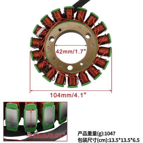 The coil stator is suitable for Yamaha FZS1 FZS1000 2001-2005 5LV-81410-00 (1/4)