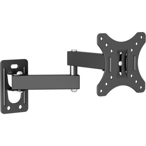 Support mural pour téléviseur, extensible, adapté aux téléviseurs de 10 à 32 pouces, capacité de charge maximale de 15 kg.