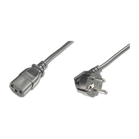 Digitus Netzkabel Netzanschluss CEE 7/7 Netzanschluss IEC 60320 C13 0,75 m Schwarz