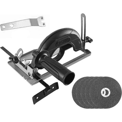 Support de positionnement réglable en angle de 0 à 45° et en profondeur de coupe de 0 à 40 mm pour meuleuse d'angle de 100 à 125 mm Base de rainurage pour meuleuse d'angle de 100 à 125 mm (1/5)