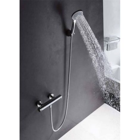 Grifo termostático de diseño empotrable para bañera o ducha de diseño moderno Creta de Imex (1/5)