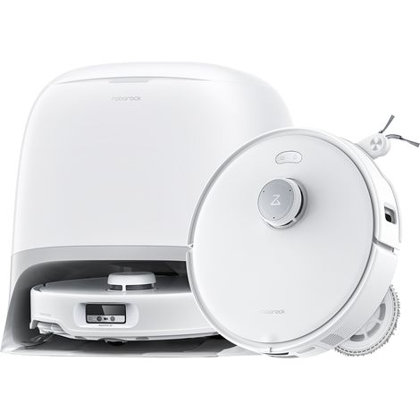 Roborock Aspirateur Robot Laveur Qrevo Curv Hyper Force de 18 500 Pa, Aspirateur Robot avec Système Anti-enchevêtrements Taux d’enchevêtrement de 0%, FlexiArm Brosse & Serpillièr Lavage à 75°C (1/5)