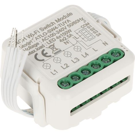 Controller di illuminazione LED quadruplo intelligente atlo-SW4-tuya Wi-Fi, Tuya Smart (1/4)