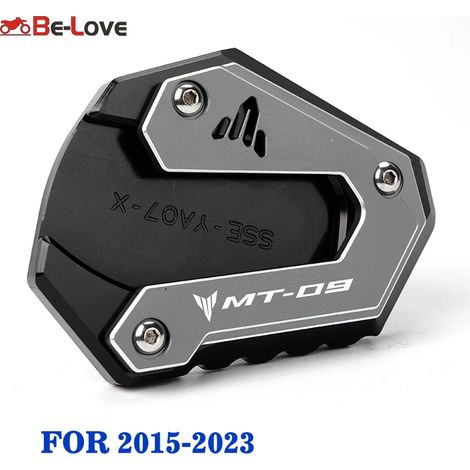 (Titane 2015-2023) Compatible avec YAMAHA MT-09 MT 09 MT09 Tracer 900 XSR900 2014-2023 2021 22 Béquille latérale, extension et support maxpower (1/4)