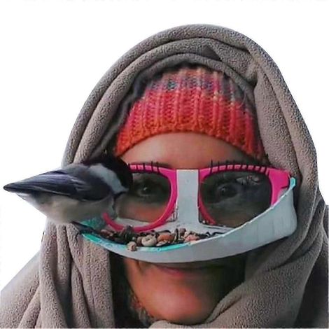 Lunettes mangeoire à oiseaux avec vision rapprochée, station d'alimentation portable pour colibris à hauteur des yeux-AquaForge (1/3)