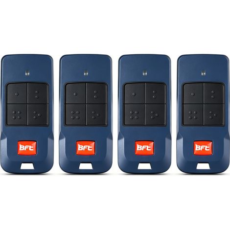 Télécommande motorisation de Porte BFT Mitto Cool C4 4 canaux 433 MHz Rolling Code D112318 lot of 4