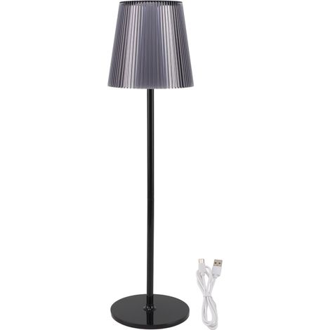 Ortviai Lampe de Bureau Sans Fil Rechargeable 2000 mAh, Touch Dimmable IP54, Noir (1/5)