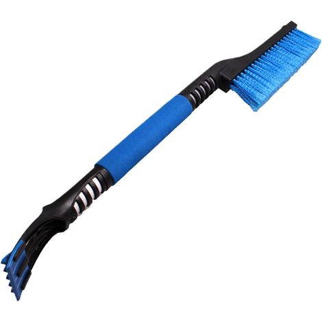 Cepillo quitanieves para coche, herramienta para quitar nieve, accesorio de limpieza invernal, cepillo extensible con raspador de hielo y empuñadura de espuma, herramienta de limpieza compacta de 24" (1/5)