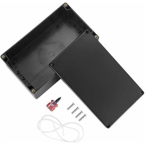 IP65 Waterproof Electrical Junction Box for Outdoor Use Black Plastic Connection Junction Box 200x120x75 mm (1/5)